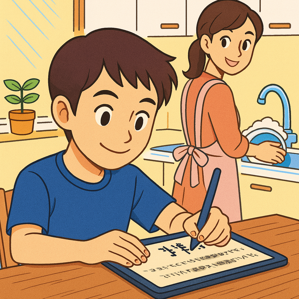 オンライン授業のイラスト